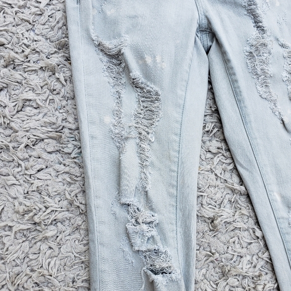 ARTICLES OF SOCIETY Jeans Size 24 Distressed Light Wash Streetwear - Picture 3 of 6